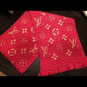 Louis Vuitton Logomania Pink Scarf